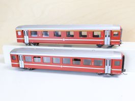 BEMO 2 x BVZ Personenwagen - H0m