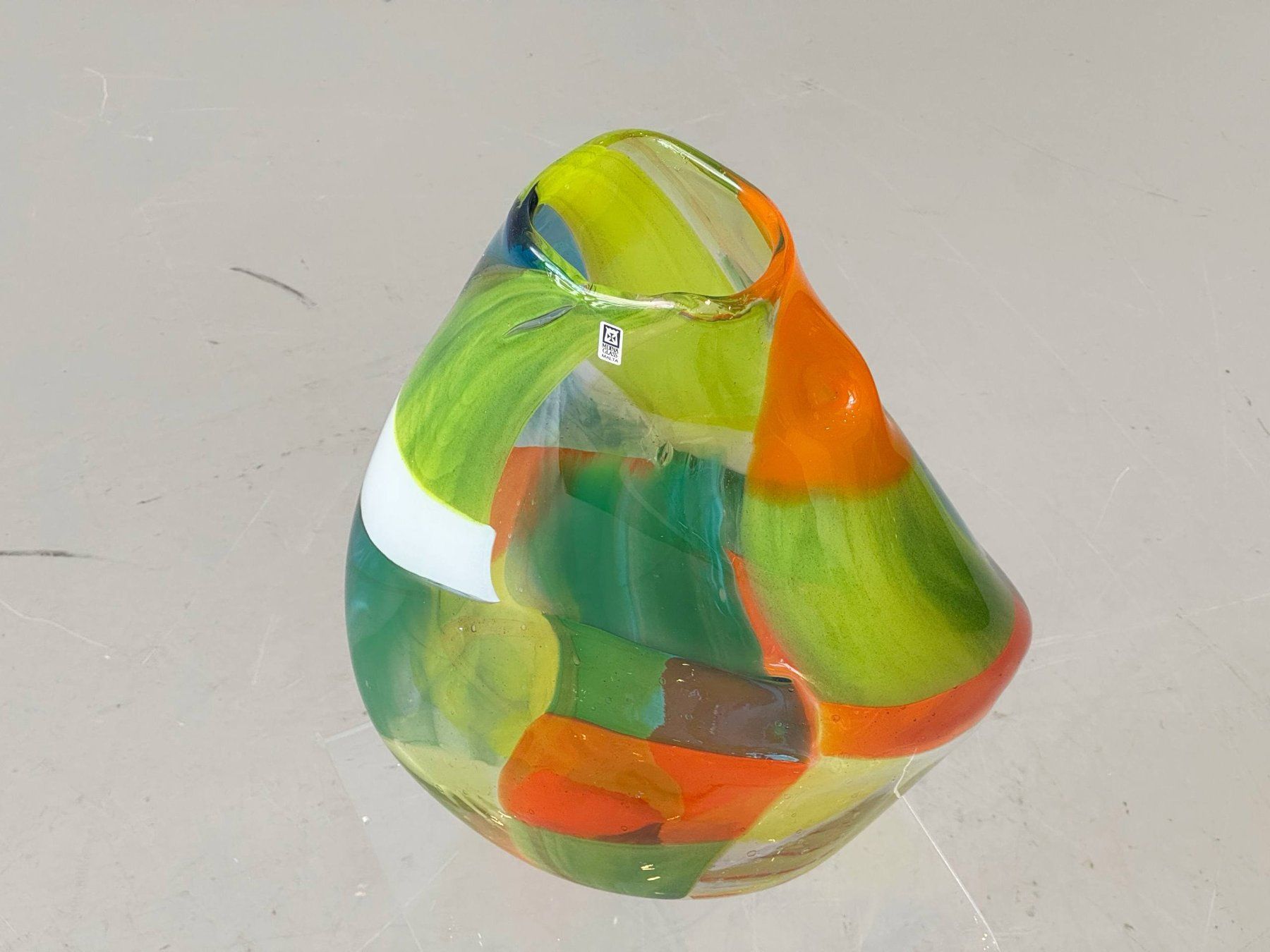 Vasi & Recipienti: Studioglas Vase Patchwork, Mdina Glass handsigniert Malta – Usato da Zürich venduto da LeMoege 7