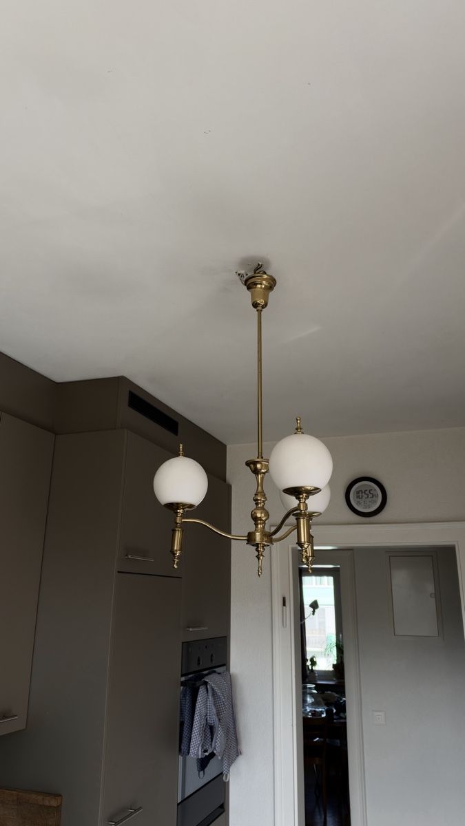 Lustres & lampes de plafonds: Art Deco Messing Kronleuchter  – D'occasion à Winterthur par manzoele 2