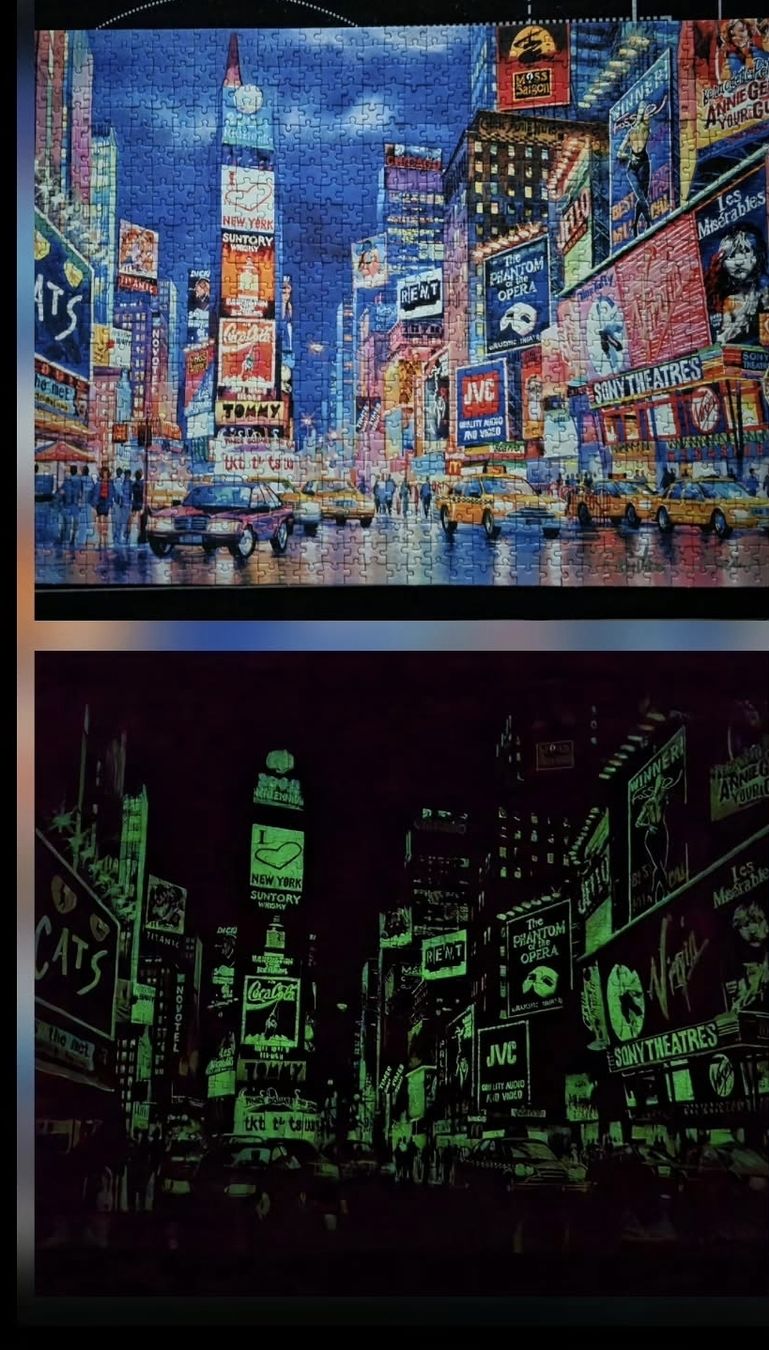 Clementoni Puzzles: Fluorescent Collection Puzzle - New York - 1000 Teile – Gebraucht aus St. Gallen von Shelly__x3 1