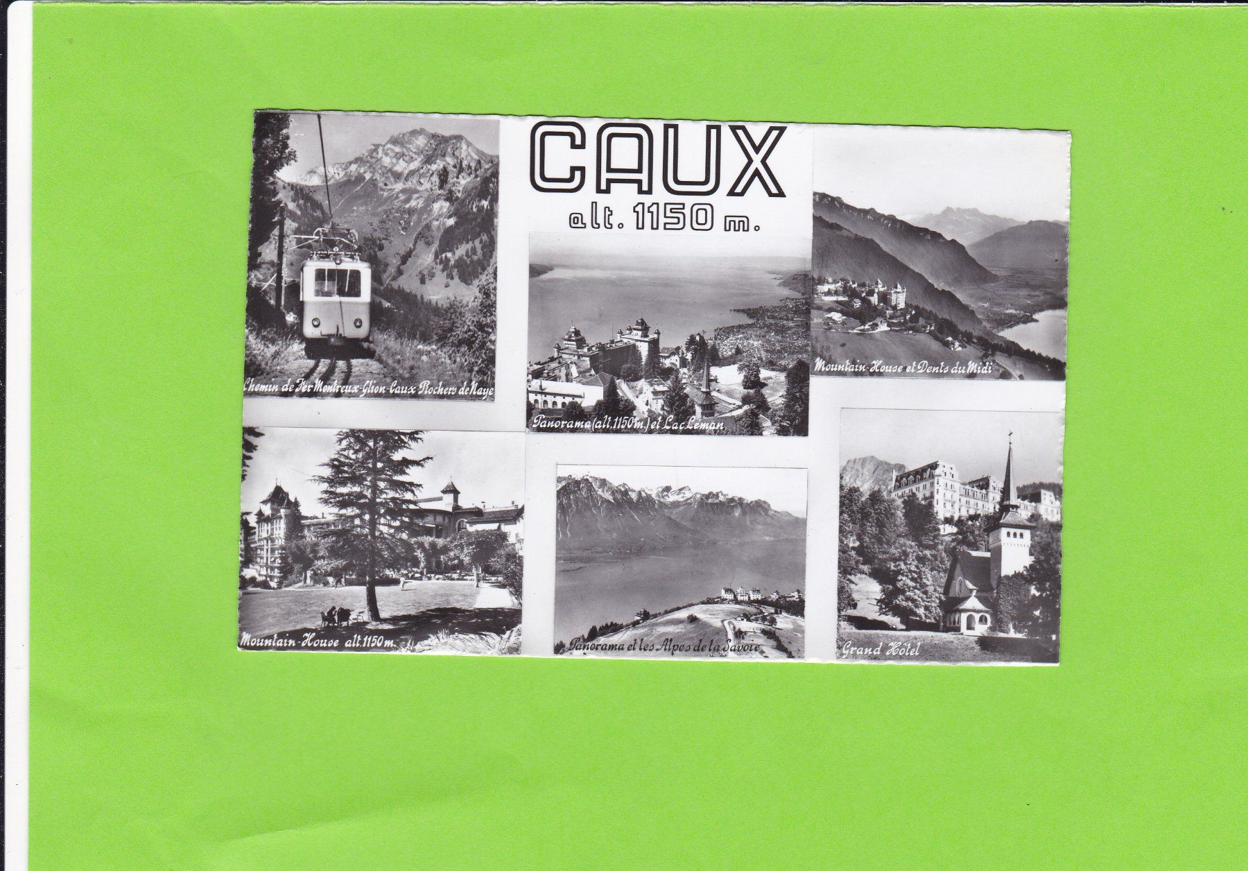 Ansichtskarten: Caux – Gebraucht aus St. Peterzell von neckertal