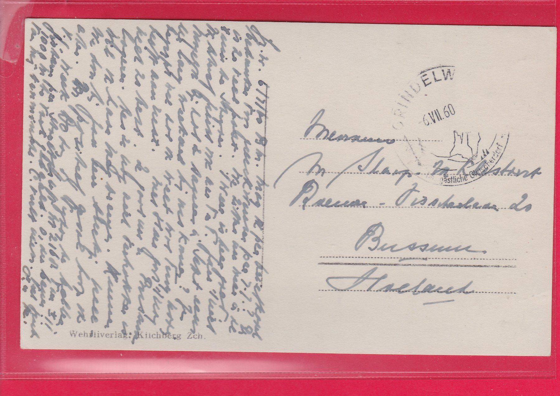 Cartoline postali: ANDERMATT, DORFSTRASSE, 6.7.1960 – Usato da Oberrieden venduto da Gebirgsstelze 1