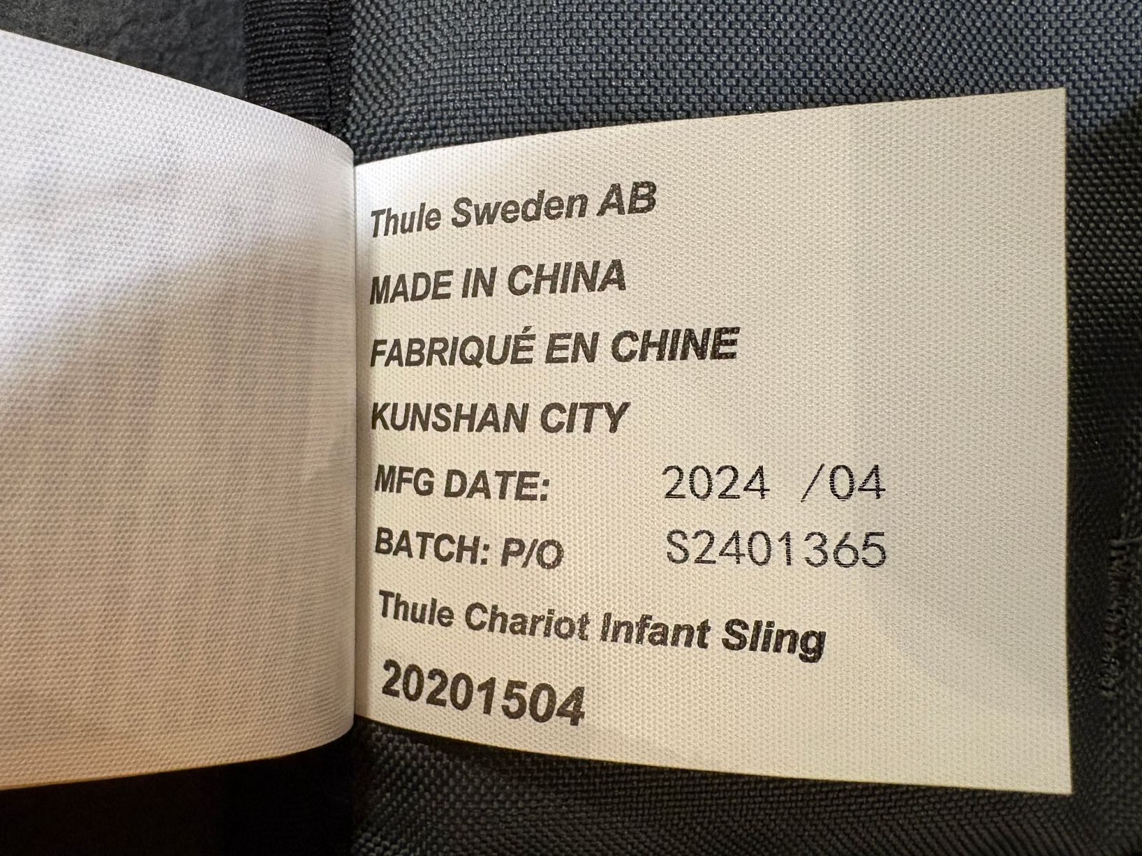 Thule Anhänger: Thule Babysitz / Hängematte / Infant Sling – Gebraucht aus Lenzburg von cha_5dhy 5