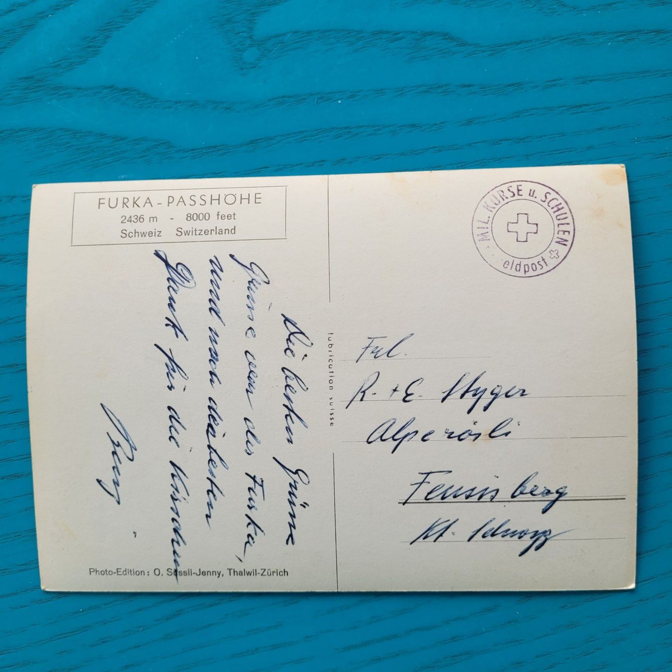 Cartoline postali: Furkapasshöhe / Hotel Furkablick – Usato da SCHÜBELBACH venduto da CoKaHa 1