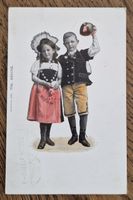 Junges Trachtenpaar 1906 v. Steffisburg n. Bern z.J. Schwarz