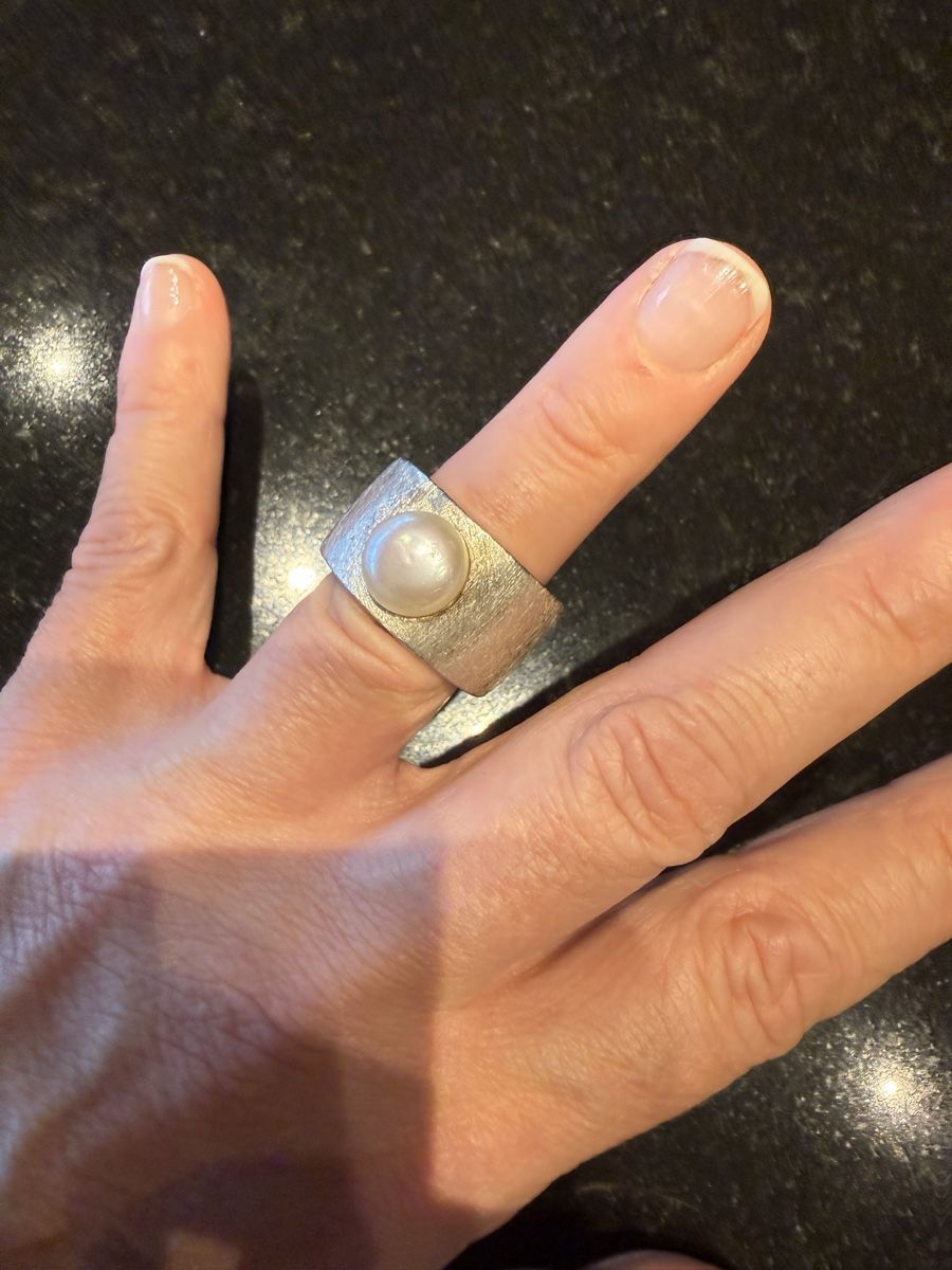 Ringe: Damenring, 925er Silber mit echter Süsswasserperle – Neu (gemäss Beschreibung) aus Winterthur von Bacca_3 5