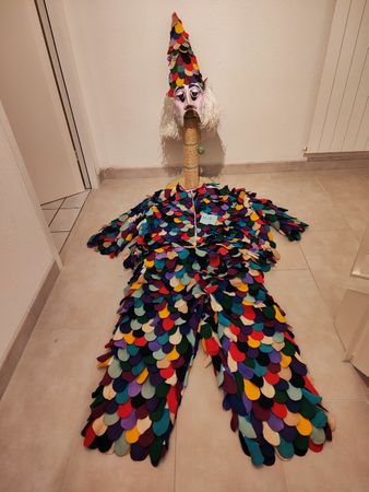 Fasnachtskostüm Blätzlibajass Grösse M L Basler Fasnacht
