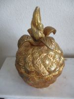 Vintage Bonbonnière Weibsdose in Ananasform evt.  Blattgold