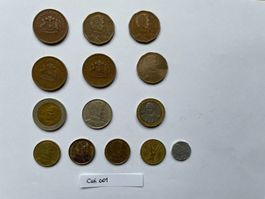 14 Münzen aus Chile 1975-2011