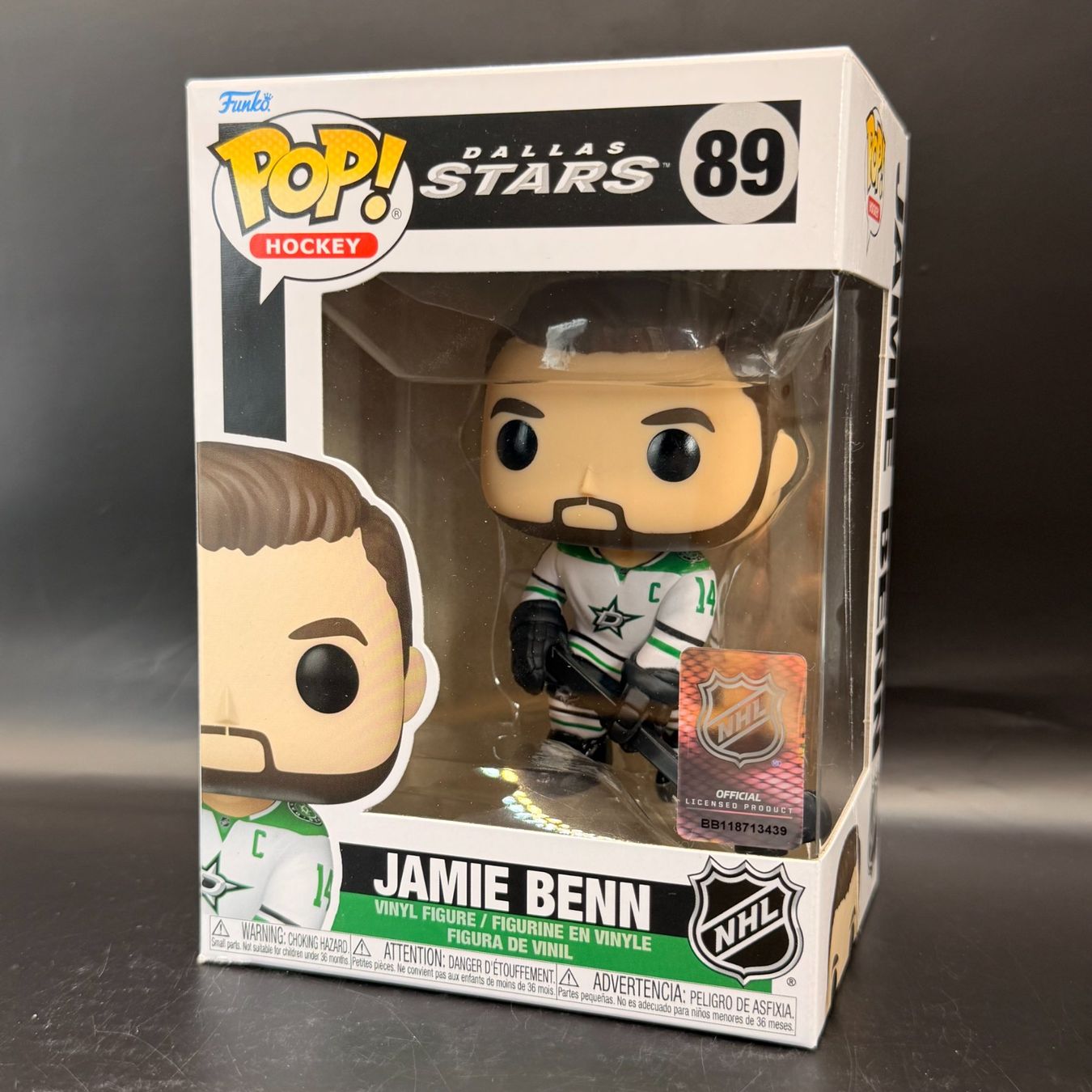 Funko Statuette: Funko Pop! NHL Jamie Benn 89 – Usato da Düdingen venduto da Nerdworld