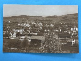 Wetzikon ZH, Sicht auf Bahnhof und Kirche, 1925