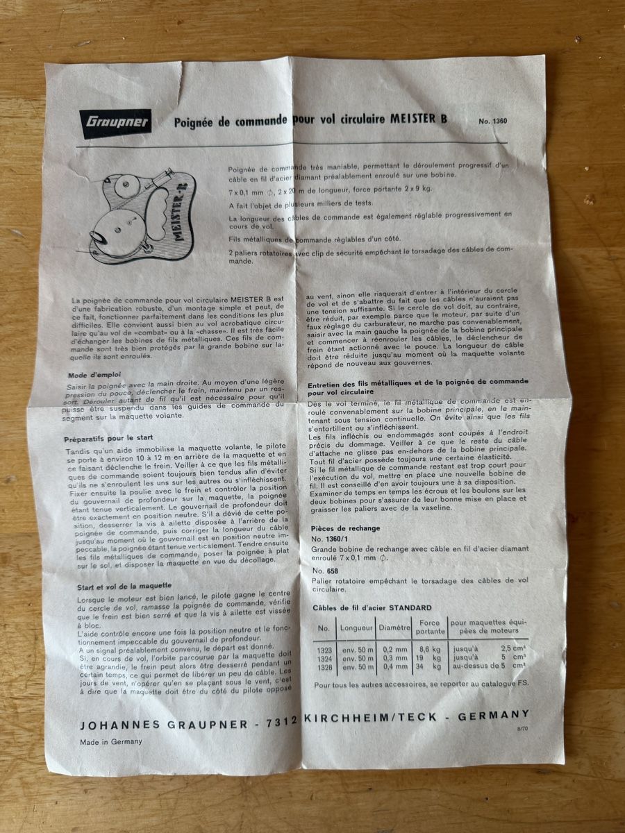 Spielzeuge: Graupner Master B nr1360 – Gebraucht aus St george von Fargot 4
