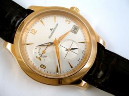 JAEGER LE COULTRE 18K HOMETIME JOUR&NUIT 147.2.05.S AUTOMAT