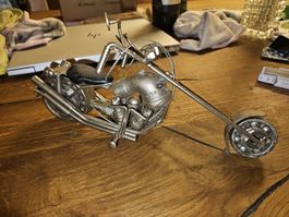 Coole Chopper Deko-Figur aus Metall - Handgefertigt! (I)