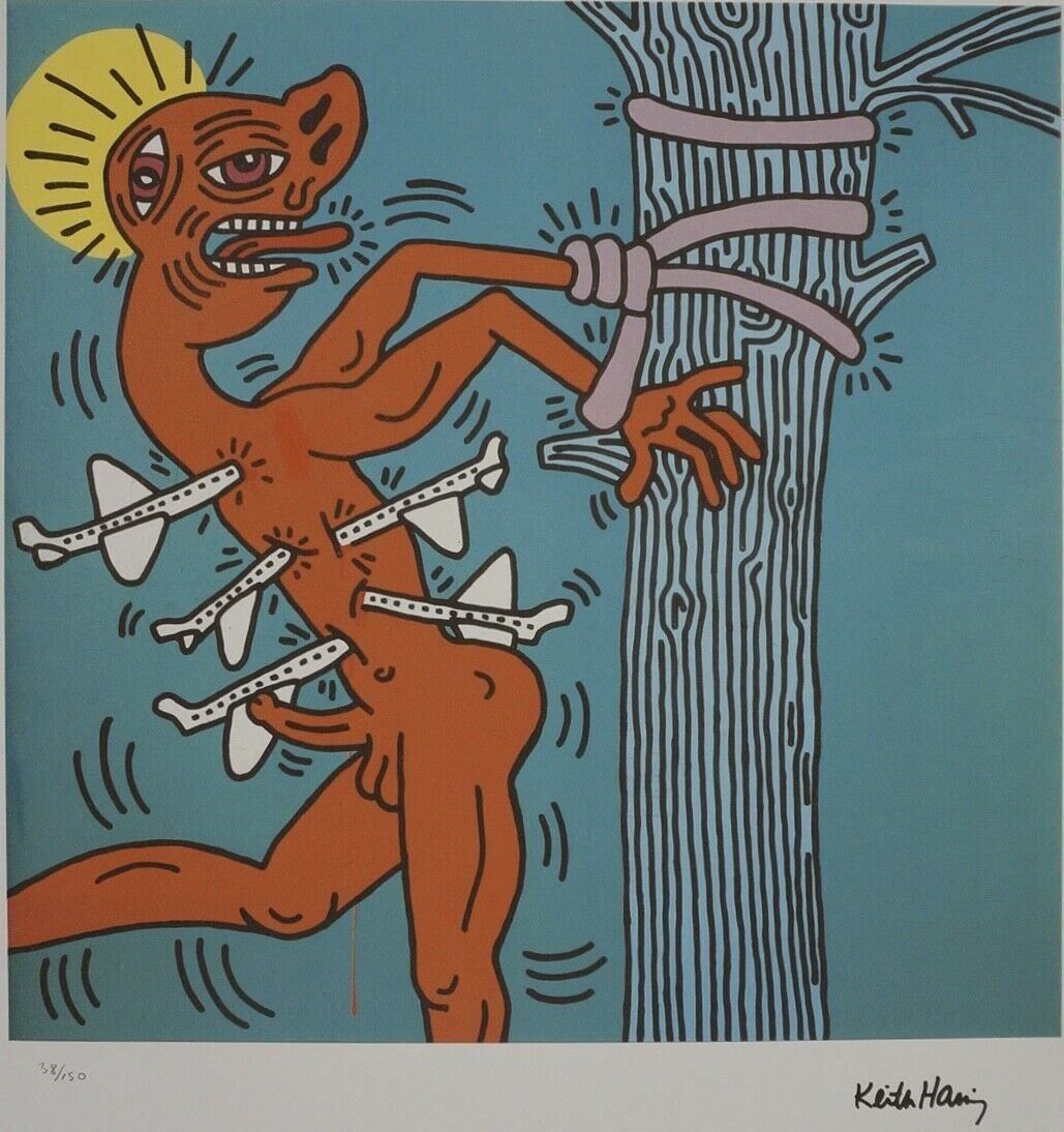 Foto & Immagini: KEITH HARING   HANNUMMERIERT DRUCKSIGNIERT – Usato da Gersau venduto da grafik-kunst 1
