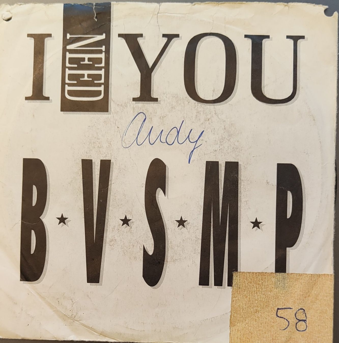 Dischi in vinile: Vinyl-Single BVSMP - I Need You – Usato da Langenthal venduto da Modo39