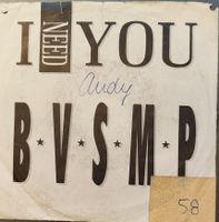Vinyl-Single BVSMP - I Need You