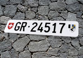GR Autonummer/Kontrollschild