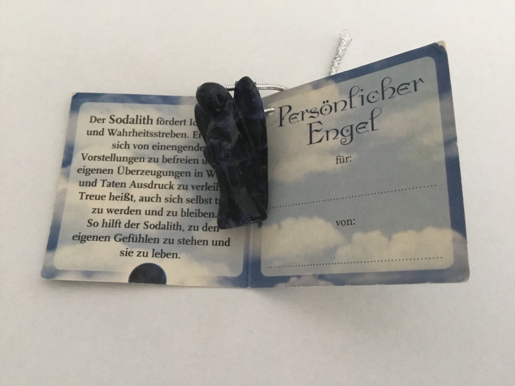 Minerali & Pietre curative: Persönlicher Engel der Treue aus Sodalith – Nuovo e nell'imballaggio originale da Doppleschwand venduto da lapis106