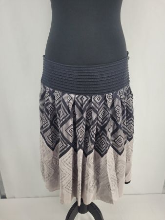 JJB Benson Jupe noir et blanc - 100% soie