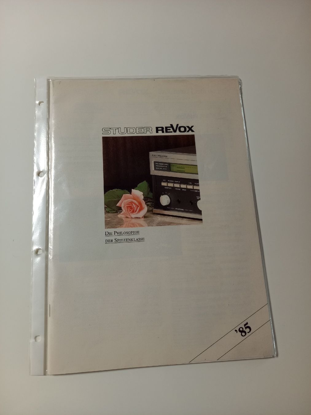 Bücher: STUDER REVOX/ DIE PHILOSOPHIE – Gebraucht aus Arbon von len_7mtx 1