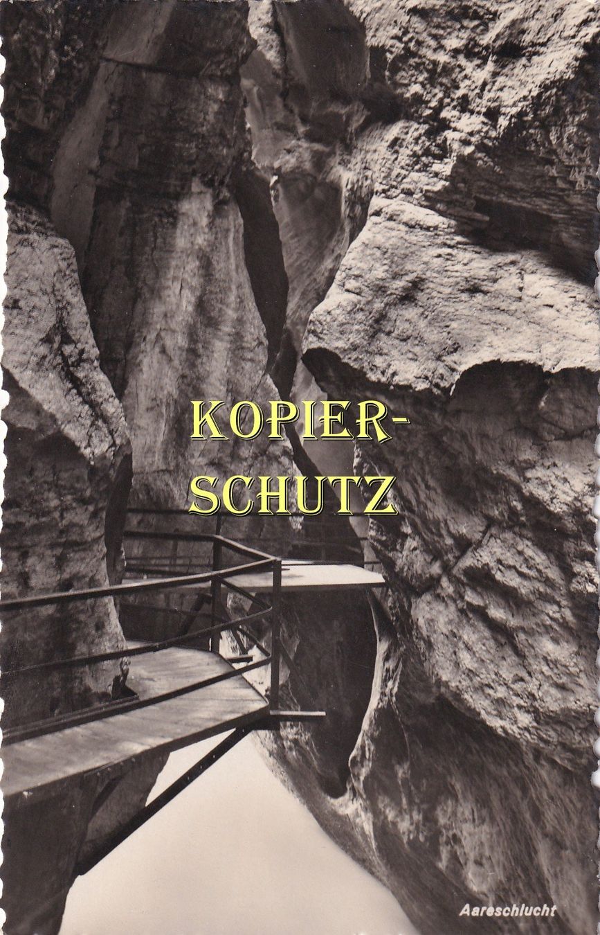 Cartoline postali: Meiringen - Aareschlucht /bb – Usato da Hombrechtikon venduto da Rudolf07