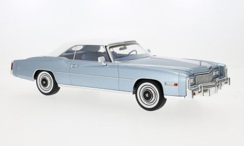 Cadillac Modellini d'auto: Cadillac Eldorado Convertible 1975-1978 hellblau met. / mit – Nuovo e nell'imballaggio originale da Gerlafingen venduto da espero88 2