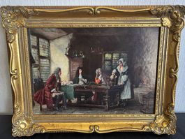 Tableau vintage "THE NEW FLAGSHIP" de Frank Moss Bennett
