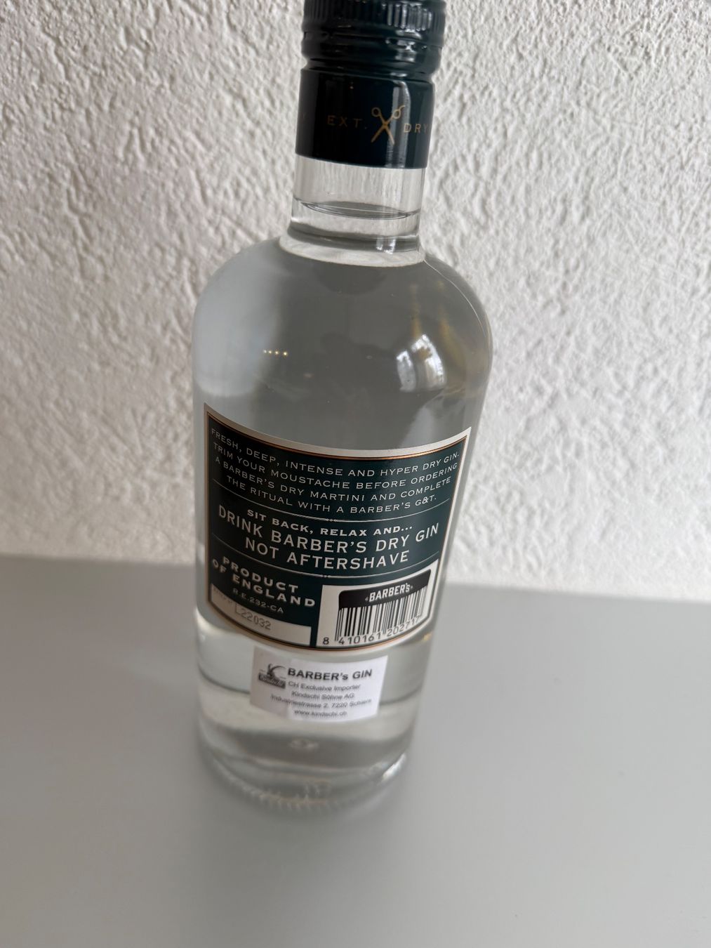Bevande alcoliche: Barber‘s Gin 70 cl – Nuovo e nell'imballaggio originale da Lengnau BE venduto da AndyFritz1 1