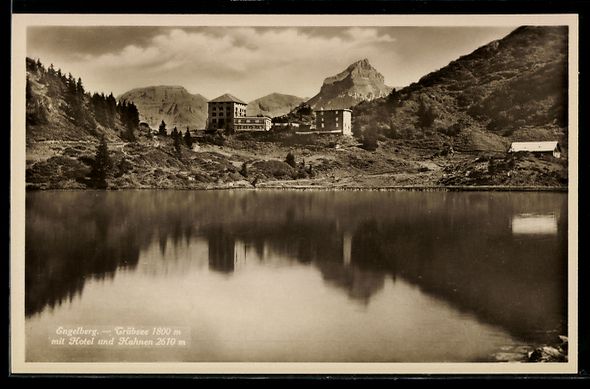 Ansichtskarten: Engelberg, Trübsee mit Hotel und Hahnen – Gebraucht aus Berlin von bartko-reher