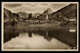 Engelberg, Trübsee mit Hotel und Hahnen