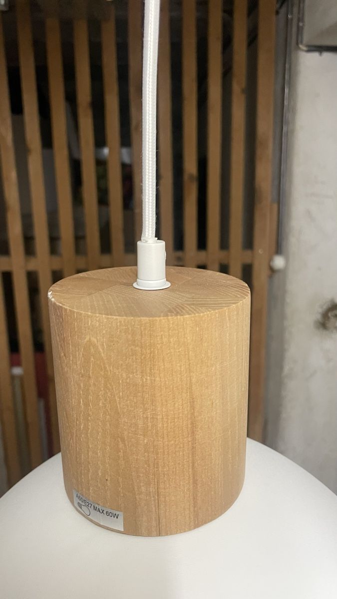 Lampadari & plafoniere: Brilliant Pendelleuchte weiss/Holz, E27, gebraucht – Usato da Bern venduto da gelbepunkte 2