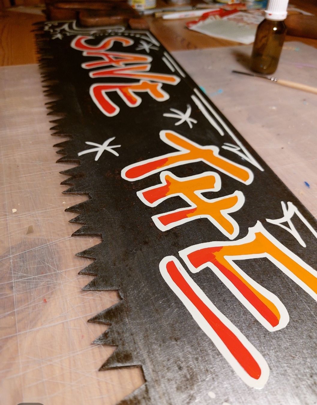 Pinsel: Alte Säge'' Save the Chopper s! ". Handmade Pinstriping CH. – Gebraucht aus Willisau von Pzm81 1