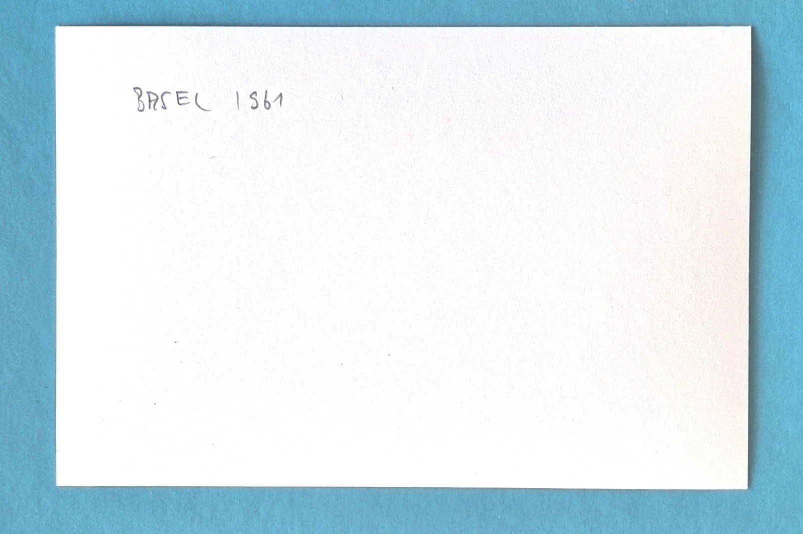 Cartoline postali: Basel - Strassenbahn - Tram BVB - Interieur - 1961 – Usato da Rothrist venduto da RROENK 1