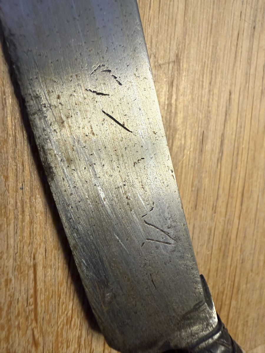 Posate: Antiker Kris Dolch mit Scheide, antikes Messer Jagdmesser – Usato da Goldach venduto da Messerguru 7