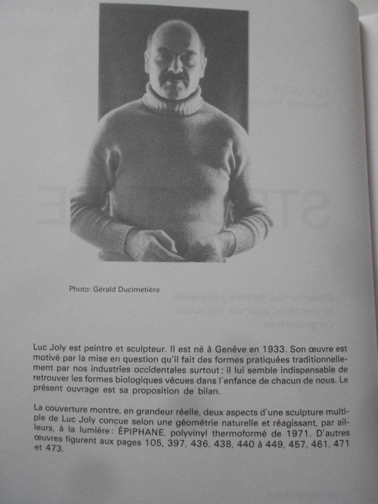Libri: LUC JOLY  -  STRUCTURE  / FORME ET SIGNE – Usato da Bex venduto da Giorgiob 1