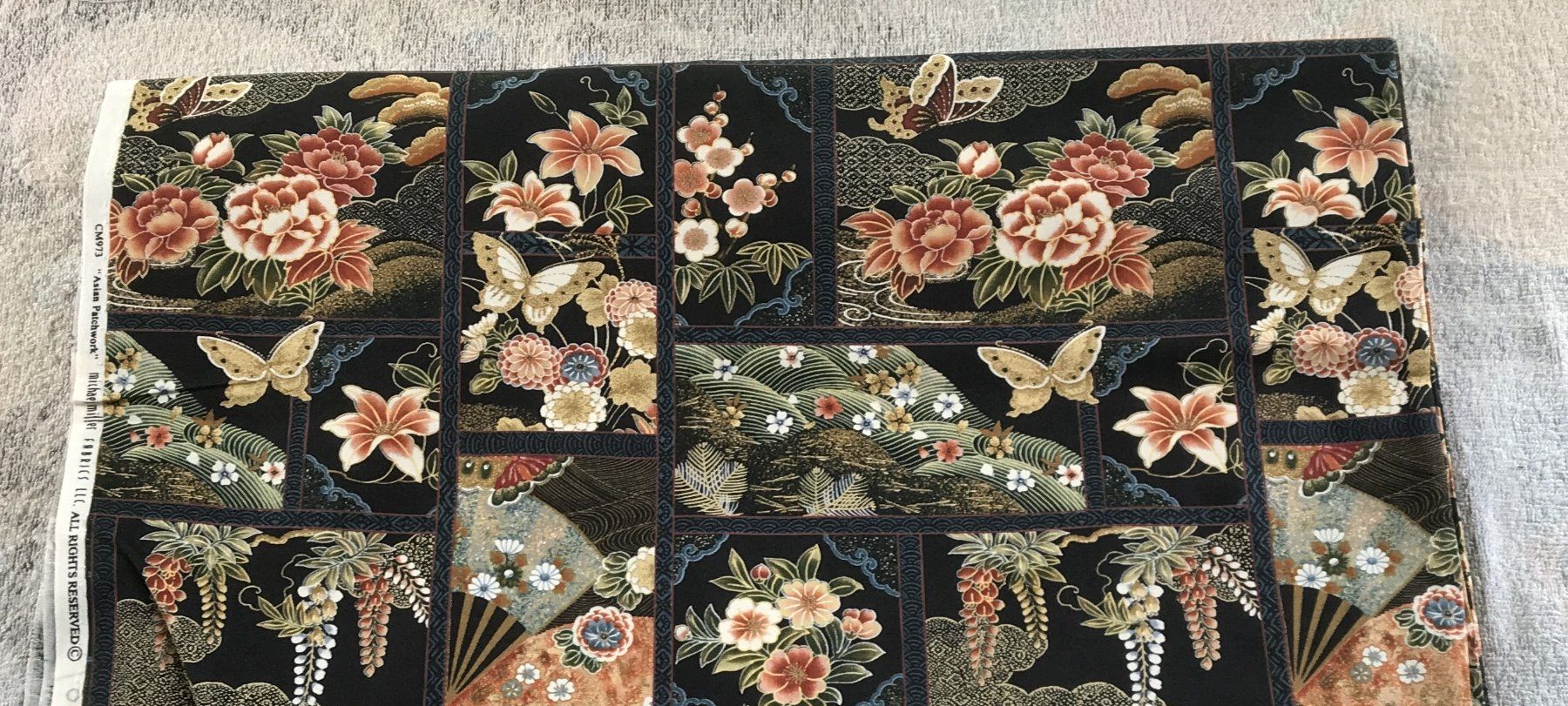 Stoffe: STOFF ASIAN PATSCH CA.185X115CM NEU – Neu (gemäss Beschreibung) aus Ostermundigen von wini63