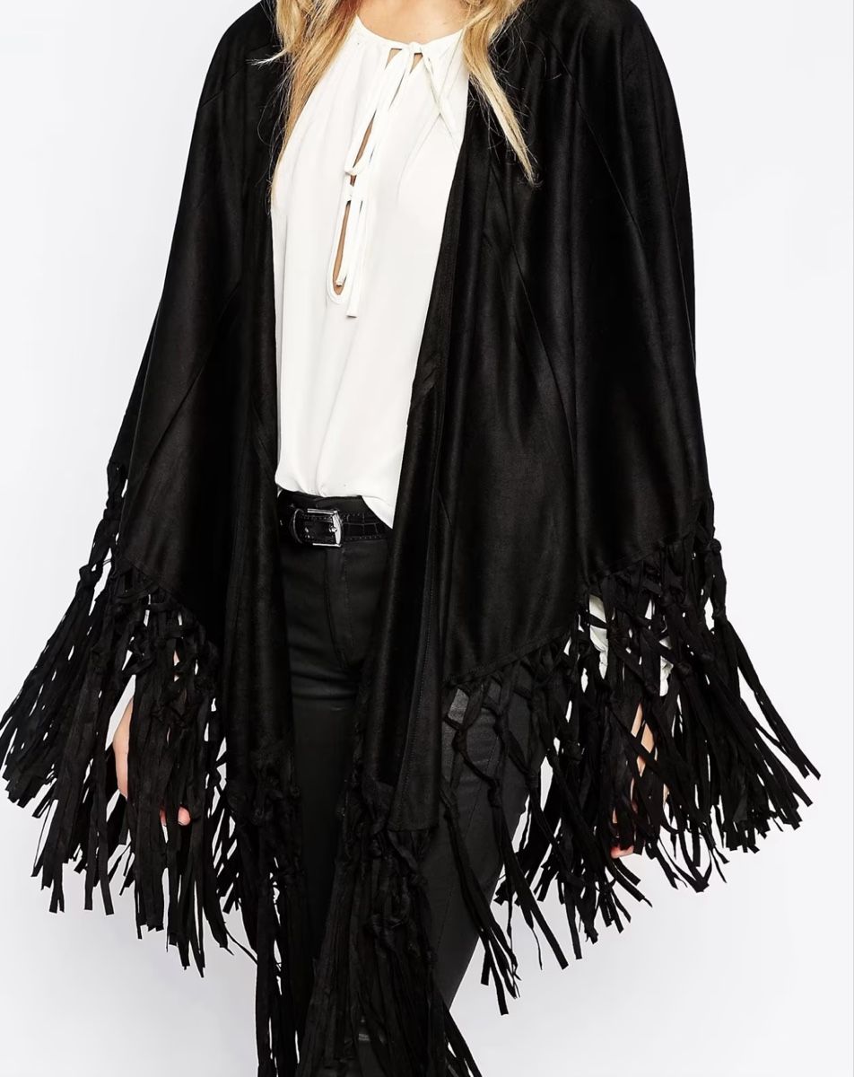 Sonstige Damenmode: Mango Poncho mit Fransen – Neu (gemäss Beschreibung) aus Baden von Tiffany6878 1