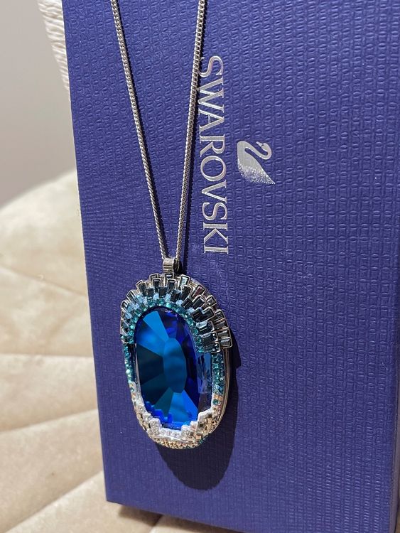 Erstaunlich Swarovski Kette Blau Fotos