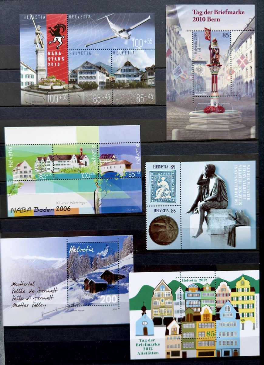 Tutti i francobolli: Frankatur CHF 100.- postfrische Kleinbogen – Nuovo (secondo la descrizione) da Glattbrugg venduto da Artos67 2
