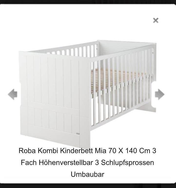 Letti: Roba Kinderbett Mia mit Matratze weiss – Usato da Zürich venduto da Gugu3011