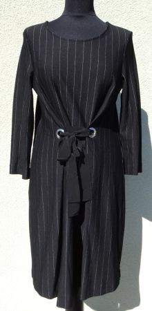 Massimo Dutti Kleid Nadelstreifen Gr M schwarz weiss