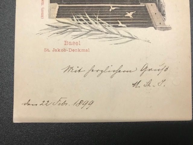 Cartoline postali: 2 alte Postkarten von Basel, beschriftet – Usato da Basel venduto da romaz61 2