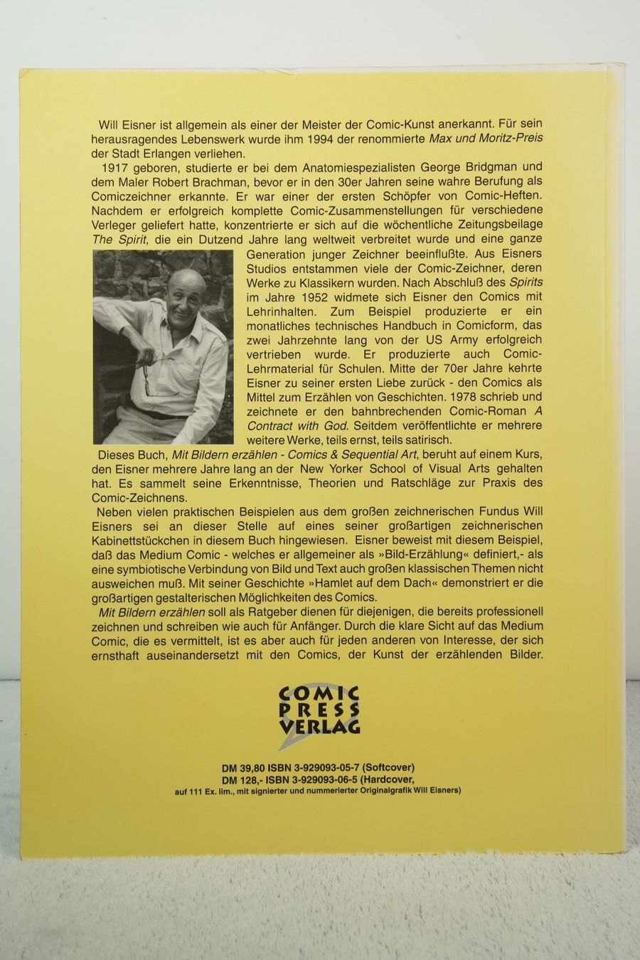 Fumetti: Will Eisner. Mit Bildern erzählen. Comics & Sequential Art – Usato da Wil SG venduto da froschbiss 2