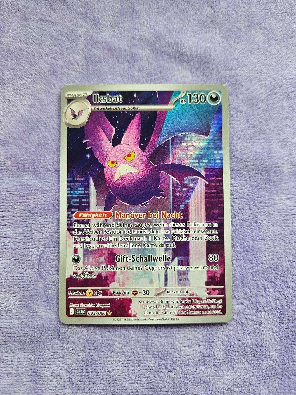 Pokémon Carte collezionabili: CRI (DE) 093/086 Iksbat DE – Nuovo (secondo la descrizione) da Cham venduto da sirloin28