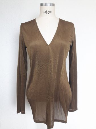 Edel fliessender Feinstrick Pullover Gr. 36 tolle Kupfer.TOP