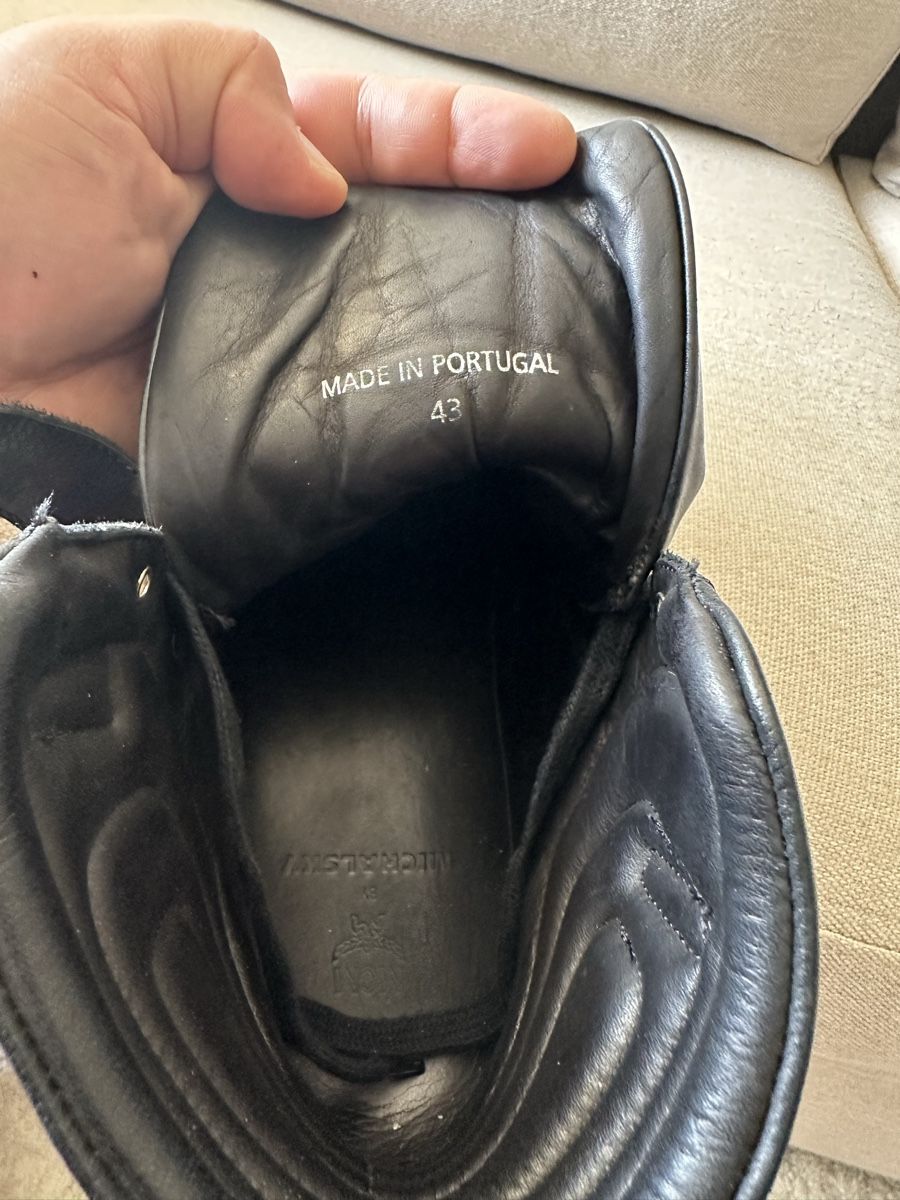 Mcm Herrenschuhe: MCM High-Top Black Leather Sneaker, Size 43, Winter Style – Gebraucht aus Muri b. Bern von nap_br62 6