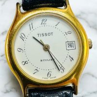 Tissot Stylist - Montre Femme Vintage - Bracelet Cuir Noir