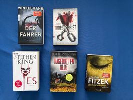 5 Thriller & Krimis | Fitzek, Winkelmann, Gruber, King