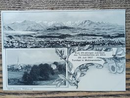Alte PK / Turnfest in Mettmenstetten Juli 1907